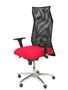 Piqueras y Crespo Chaise de Bureau Sahúco XL BALI350 Rouge et Noir