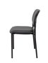 Chaise Styl Fixe/Sans mécanisme Cuir écologique Noir Non applicable Sans accoudoirs Sans appui-tête Sans roulettes