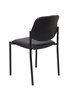 Chaise Styl Fixe/Sans mécanisme Cuir écologique Noir Non applicable Sans accoudoirs Sans appui-tête Sans roulettes