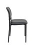 Chaise Styl Fixe/Sans mécanisme Cuir écologique Noir Non applicable Sans accoudoirs Sans appui-tête Sans roulettes