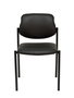 Chaise Styl Fixe/Sans mécanisme Cuir écologique Noir Non applicable Sans accoudoirs Sans appui-tête Sans roulettes