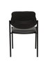 Chaise Styl Fixe/Sans mécanisme Cuir écologique Noir Non applicable Sans accoudoirs Sans appui-tête Sans roulettes