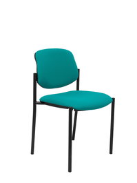 Chaise Styl Fixe/Sans mécanisme Tissu Turquoise Non applicable Sans accoudoirs Sans appui-tête Sans roulettes