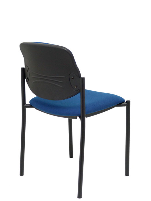 Chaise Styl Fixe/Sans mécanisme Tissu Bleu foncé Non applicable Sans accoudoirs Sans appui-tête Sans roulettes