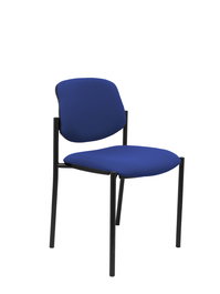 Chaise Styl Fixe/Sans mécanisme Tissu Bleu Non applicable Sans accoudoirs Sans appui-tête Sans roulettes