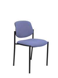 Chaise Styl Fixe/Sans mécanisme Tissu Bleu clair Non applicable Sans accoudoirs Sans appui-tête Sans roulettes