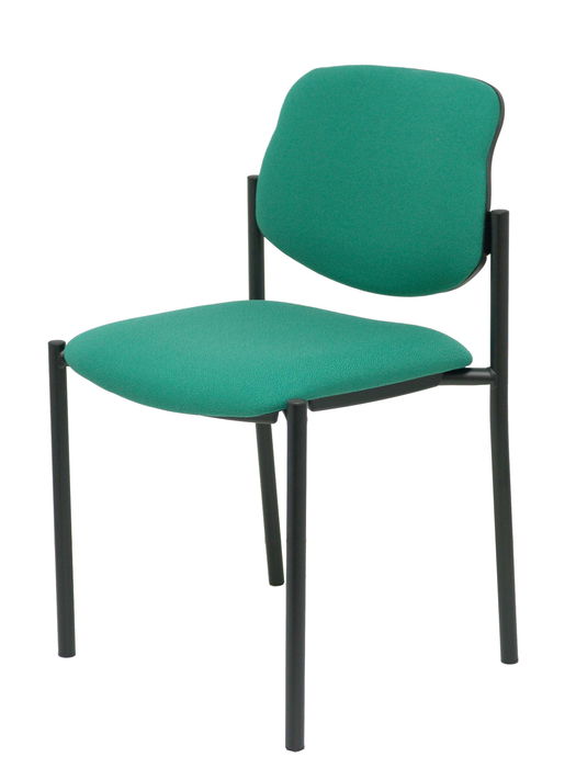 Chaise Styl Fixe/Sans mécanisme Tissu Vert émeraude Non applicable Sans accoudoirs Sans appui-tête Sans roulettes