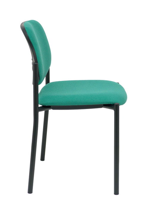 Chaise Styl Fixe/Sans mécanisme Tissu Vert émeraude Non applicable Sans accoudoirs Sans appui-tête Sans roulettes