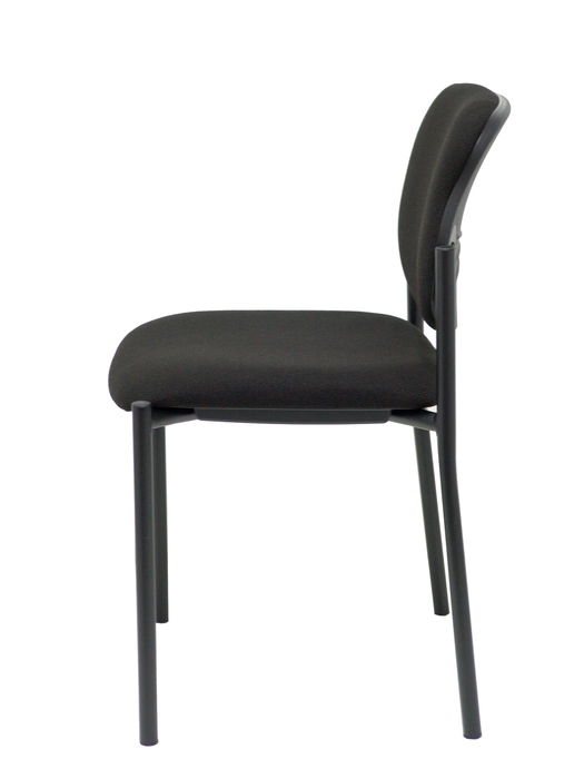 Chaise Styl Fixe/Sans mécanisme Tissu Noir Non applicable Sans accoudoirs Sans appui-tête Sans roulettes