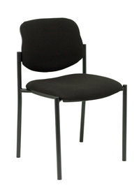 Chaise Styl Fixe/Sans mécanisme Tissu Noir Non applicable Sans accoudoirs Sans appui-tête Sans roulettes