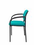 Chaise Styl Fixe/Sans mécanisme Tissu Turquoise Non applicable Accoudoirs fixes Sans appui-tête Sans roulettes