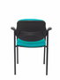 Chaise Styl Fixe/Sans mécanisme Tissu Turquoise Non applicable Accoudoirs fixes Sans appui-tête Sans roulettes