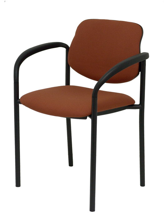 Chaise Styl Fixe/Sans mécanisme Tissu Marron Non applicable Accoudoirs fixes Sans appui-tête Sans roulettes