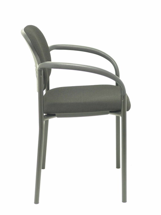 Chaise Styl Fixe/Sans mécanisme Tissu Noir Non applicable Accoudoirs fixes Sans appui-tête Sans roulettes