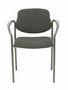 Chaise Styl Fixe/Sans mécanisme Tissu Noir Non applicable Accoudoirs fixes Sans appui-tête Sans roulettes