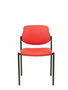 Chaise Styl Fixe/Sans mécanisme Cuir écologique Rouge Non applicable Sans accoudoirs Sans appui-tête Sans roulettes