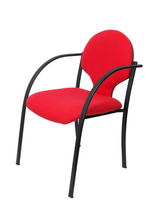 Piqueras Y Crespo Hellín - Chaise d'étude rouge avec bras fixes