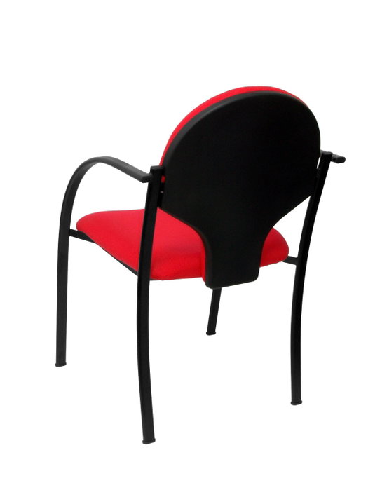 Piqueras Y Crespo Hellín - Chaise d'étude rouge avec bras fixes