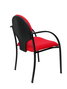 Piqueras Y Crespo Hellín - Chaise d'étude rouge avec bras fixes