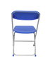 Chaise Polyfold Fixe/Sans mécanisme Chlorure de polyvinyle Bleu Non applicable Sans accoudoirs Sans appui-tête Sans roulettes