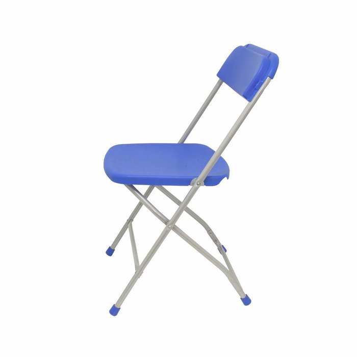 Chaise Polyfold Fixe/Sans mécanisme Chlorure de polyvinyle Bleu Non applicable Sans accoudoirs Sans appui-tête Sans roulettes
