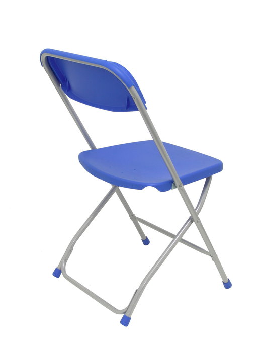 Chaise Polyfold Fixe/Sans mécanisme Chlorure de polyvinyle Bleu Non applicable Sans accoudoirs Sans appui-tête Sans roulettes