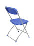 Chaise Polyfold Fixe/Sans mécanisme Chlorure de polyvinyle Bleu Non applicable Sans accoudoirs Sans appui-tête Sans roulettes