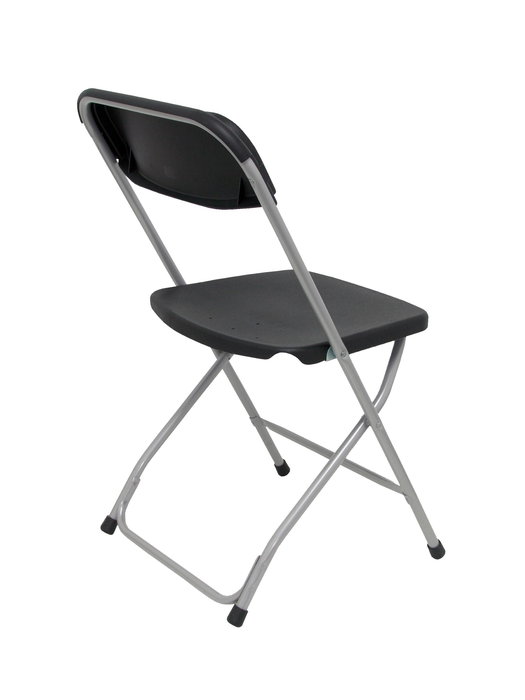 Chaise Polyfold Fixe/Sans mécanisme Chlorure de polyvinyle Noir Non applicable Sans accoudoirs Sans appui-tête Sans roulettes