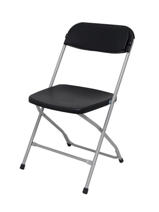 Chaise Polyfold Fixe/Sans mécanisme Chlorure de polyvinyle Noir Non applicable Sans accoudoirs Sans appui-tête Sans roulettes