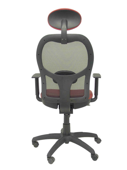 Piqueras y Crespo Chaise de Bureau Jorquera avec Appui-tête Bordeaux et Noir