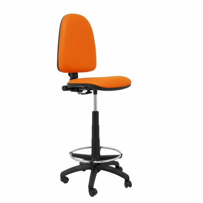 PIQUERAS Y CRESPO Tabouret Ayna Orange Simili Cuir