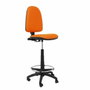 PIQUERAS Y CRESPO Tabouret Ayna Orange Simili Cuir