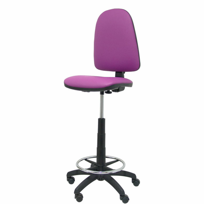 PIQUERAS Y CRESPO Tabouret Aýna en simili cuir pourpre