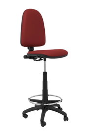 PIQUERAS Y CRESPO Tabouret Ayna Bordeaux Simili Cuir