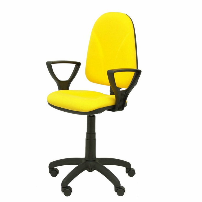 PIQUERAS Y CRESPO Chaise de bureau Algarra Bali Jaune avec accoudoirs fixes