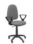 PIQUERAS Y CRESPO Chaise de bureau Aýna grise avec accoudoirs fixes