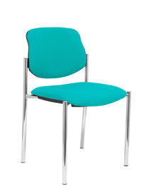 Chaise Styl Fixe/Sans mécanisme Tissu Turquoise Non applicable Sans accoudoirs Sans appui-tête Sans roulettes