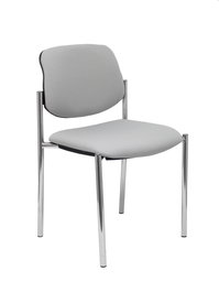 Chaise Styl Fixe/Sans mécanisme Tissu Gris Non applicable Sans accoudoirs Sans appui-tête Sans roulettes