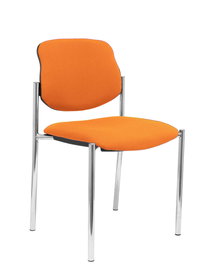 Chaise Styl Fixe/Sans mécanisme Tissu Orange Non applicable Sans accoudoirs Sans appui-tête Sans roulettes