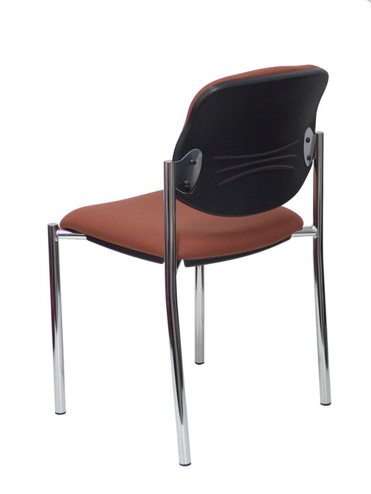 Chaise de Réception Villalgordo Piqueras y Crespo BALI363 Marron Simili Cuir