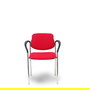 Chaise Styl Fixe/Sans mécanisme Tissu Rouge Non applicable Accoudoirs fixes Sans appui-tête Sans roulettes
