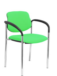 Chaise Styl Fixe/Sans mécanisme Tissu Vert pistache Non applicable Accoudoirs fixes Sans appui-tête Sans roulettes