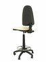 Tabouret Aýna taburete Contact permament de base Cuir écologique Beige Structure polyamide noire Sans accoudoirs Sans appui-tête Roulettes en nylon 50 mm