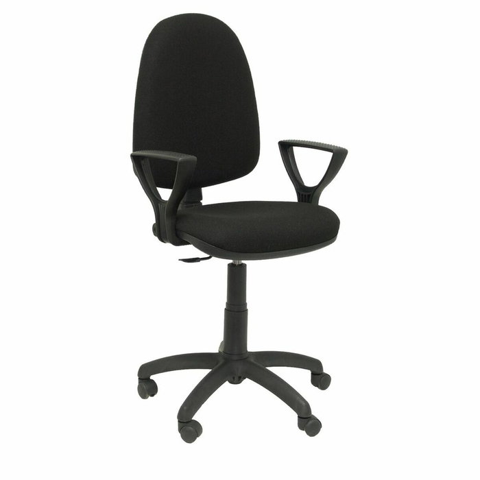 PIQUERAS Y CRESPO Chaise de bureau Ayna noire avec accoudoirs fixes