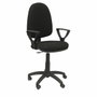 PIQUERAS Y CRESPO Chaise de bureau Ayna noire avec accoudoirs fixes
