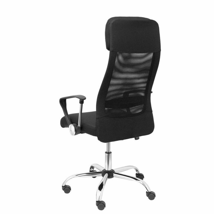 FORÖL Chaise de Bureau Esteras Noir avec Appui-tête et Accoudoirs Fixes