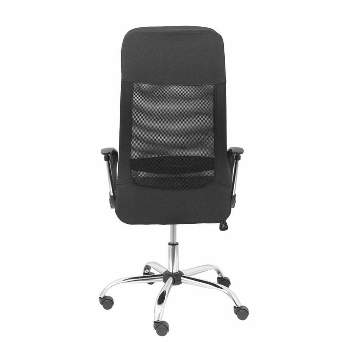 FORÖL Chaise de Bureau Esteras Noir avec Appui-tête et Accoudoirs Fixes