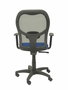 Chaise Alocén Synchro 3 positions tissu Bleu Maille Noir Structure polyamide noire Accoudoir 1D Sans appui-tête Roulettes en nylon 50 mm