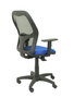 Chaise Alocén Synchro 3 positions tissu Bleu Maille Noir Structure polyamide noire Accoudoir 1D Sans appui-tête Roulettes en nylon 50 mm