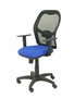 Chaise Alocén Synchro 3 positions tissu Bleu Maille Noir Structure polyamide noire Accoudoir 1D Sans appui-tête Roulettes en nylon 50 mm
